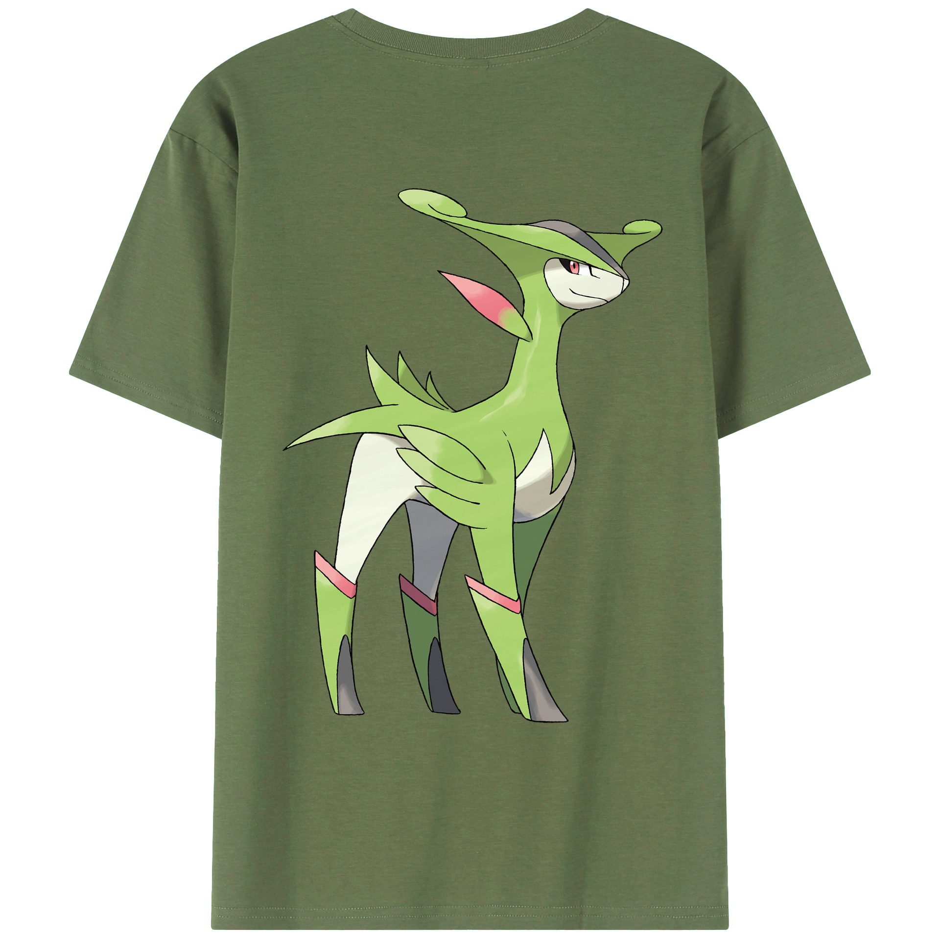 （画像用） ポケットモンスター Pokémon 綿100％ メンズ半袖Tシャツ（バックプリント） 通気性